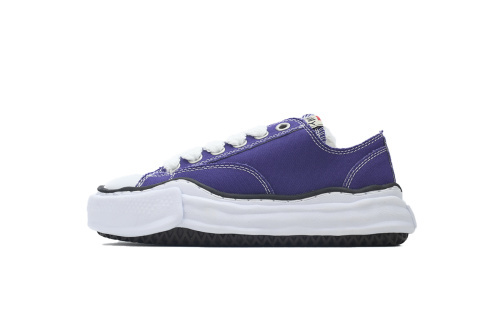 메종 미하라 야스히로 행크 OG 솔 캔버스 로우탑 스니커즈 퍼플 A05FW702-Purple